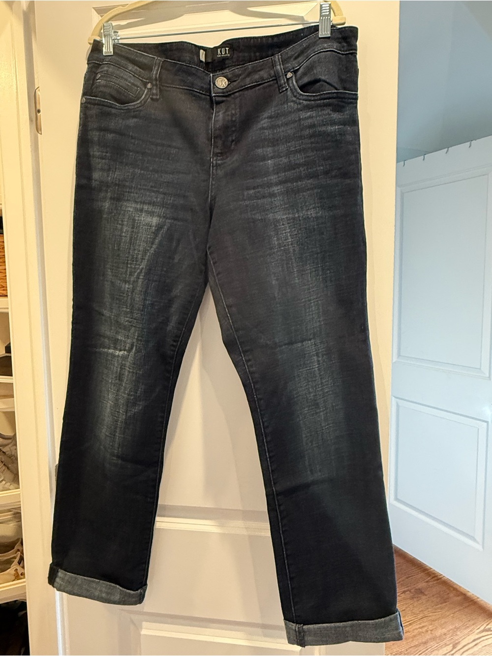 KUT from the Kloth Catherine Boyfriend jeans size 14